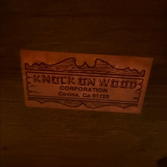 Vintage Knock on Wood Corporation Glass Gumball Jar with Wooden Base - Picture 12 of 12